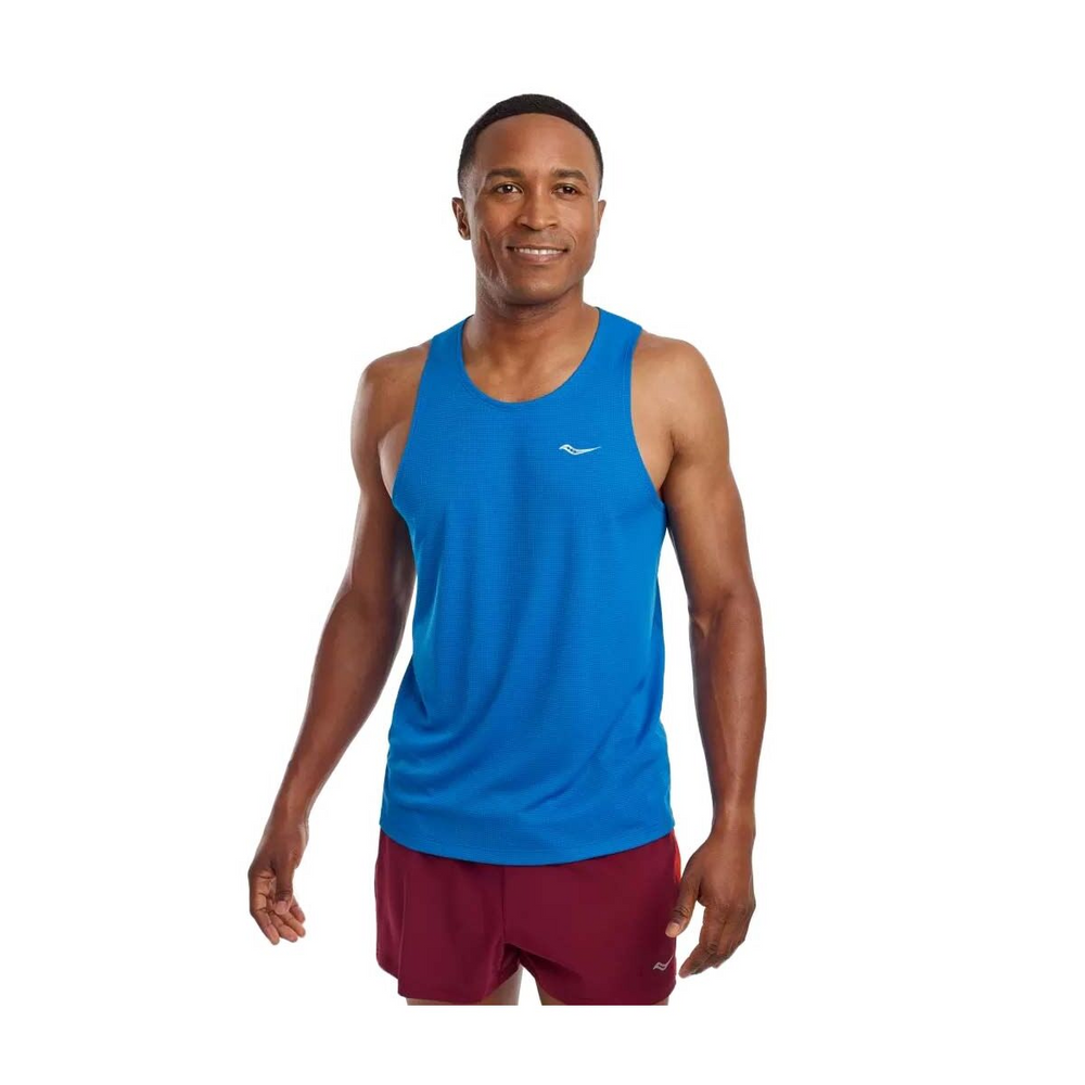 SAUCONY MEN'S STOPWATCH SINGLET