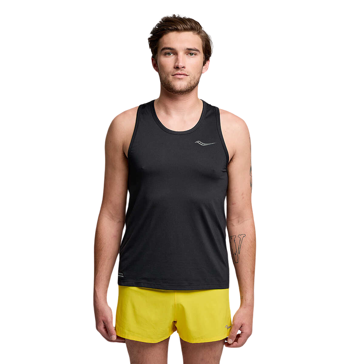 Áo chạy bộ Nam Saucony Stopwatch Singlet - Đen (Black)