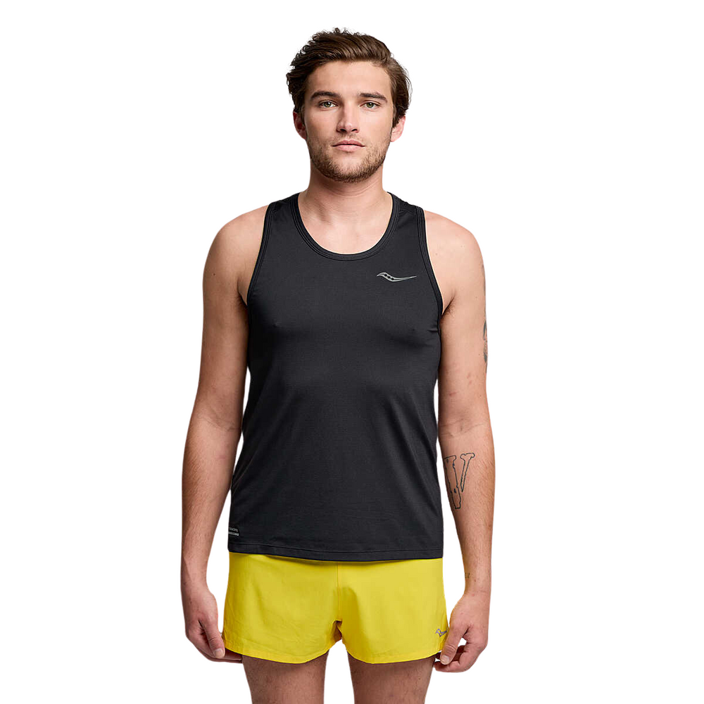 SAUCONY MEN'S STOPWATCH SINGLET