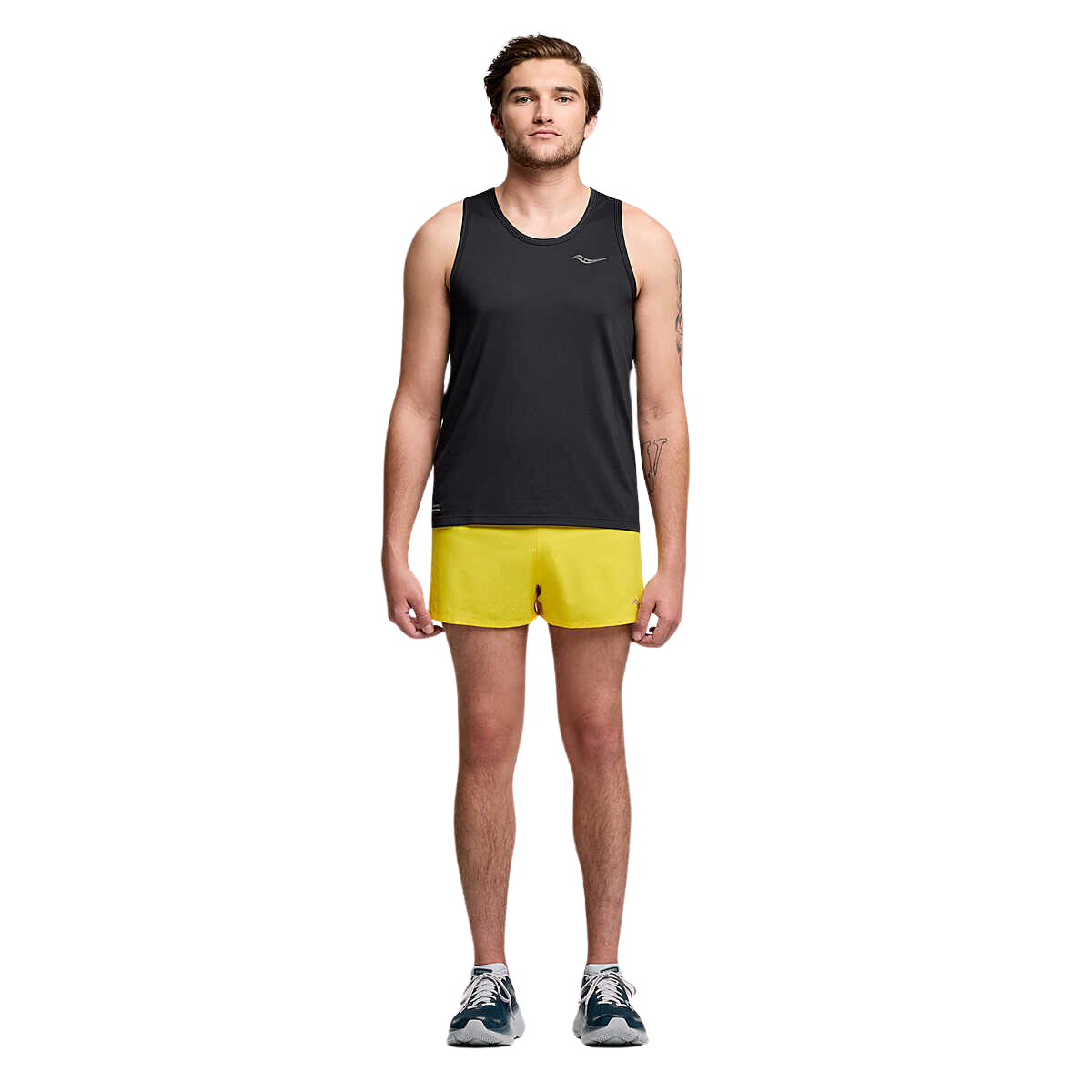 Áo chạy bộ Nam Saucony Stopwatch Singlet - Đen (Black)
