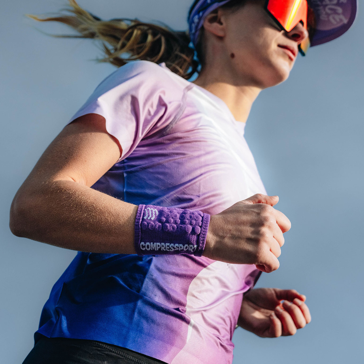 Áo chạy bộ Nữ Compressport Perfromance SS T-Shirt W - Tím (Royal Lilac/White)