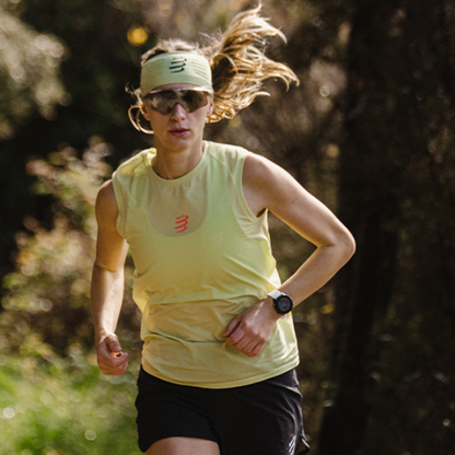 Áo chạy Trail Nữ Compressport Trail Racing Tank - Hồng/Cam (Roseate)