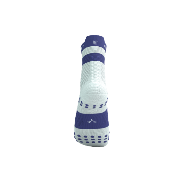 Tất Chạy Bộ Compressport Pro Racing Socks v4.0 Run High - Xanh/Trắng (Star White/Oriental Blue)