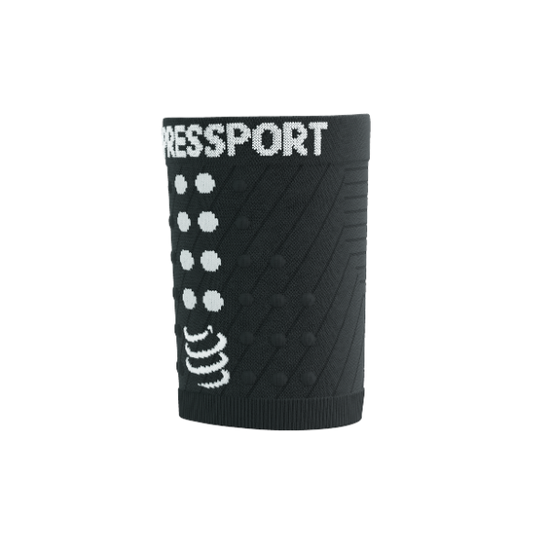 Băng bảo vệ cổ tay Compressport Unisex's Sweatbands 3D.Dots - Đen (Black)