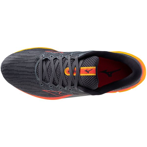 Giày chạy bộ Nam Mizuno Wave Rider 27 - Cam (Turbulence/Cayenne/Citrus)