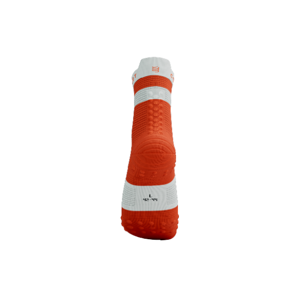 Tất Chạy Bộ Compressport Pro Racing Socks v4.0 Run High - Tigerlily/White