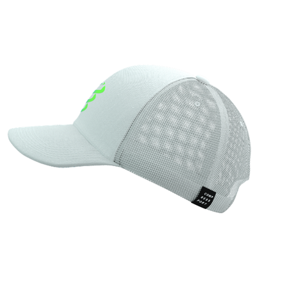 Mũ Chạy Bộ Compressport Trucker Cap - Star White/Blue Green