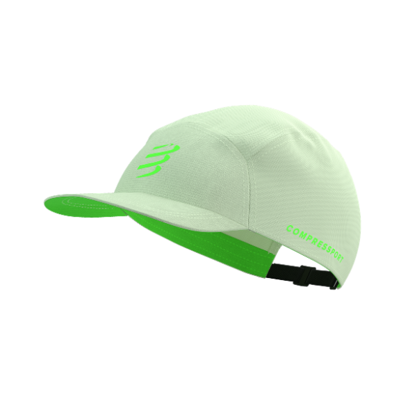 Mũ Chạy Bộ Compressport 5 Panel Light Cap - Xanh Lime