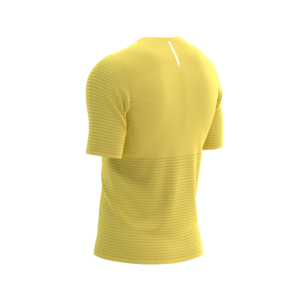 Áo chạy bộ Nam Compressport Pro Racing SS Tshirt - Vàng Lemon