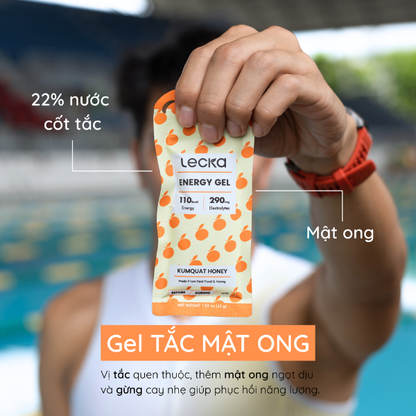 Gel năng lượng Lecka Energy Gel - Vị Tắc Mật Ong