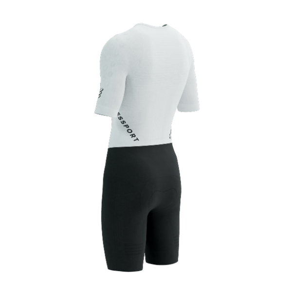Đồ Ba Môn Nữ Compressport Stream SS Trisuit - Trắng/Đen (White/Black)