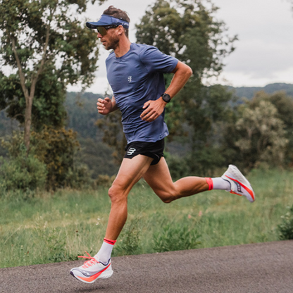 Áo chạy bộ Nam Compressport Performance SS Tshirt - Xanh (Indigo)