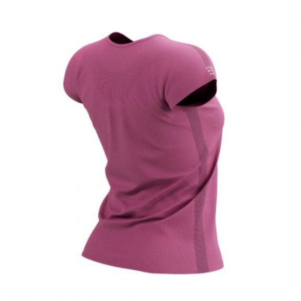 Áo chạy bộ Nữ Compressport Training SS Tshirt - Hồng (Deco Rose)
