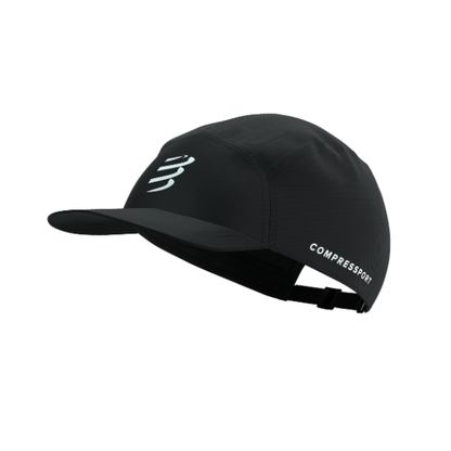 Mũ Chạy Bộ Compressport 5 Panel Light Cap - Đen (Black)