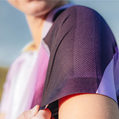 Áo chạy bộ Nữ Compressport Perfromance SS T-Shirt W - Tím (Royal Lilac/White)