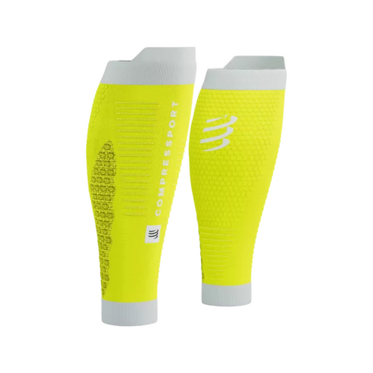 Băng bảo vệ bắp chân Compressport Calf Sleeves R2 3.0 Socks - Vàng (Safe Yellow/ White)
