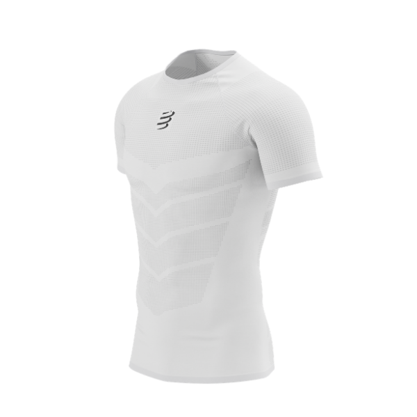 Áo Chạy Bộ Nam Compressport On/Off SS TShirt - Trắng (White)