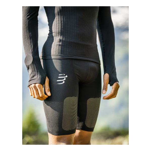 Quần chạy Trail Nam Compressport Trail Under Control Short - Đen (Black)