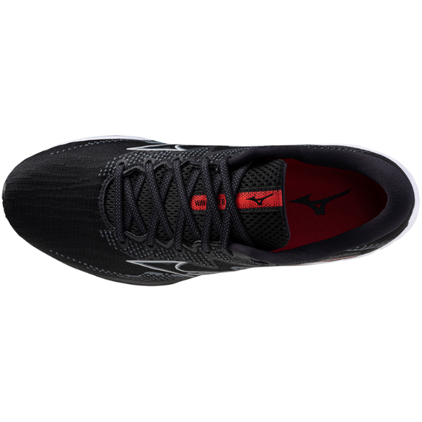 Giày chạy bộ Nam Mizuno Wave Rider 27 - Đen (Black/Nickel/Cayenne)