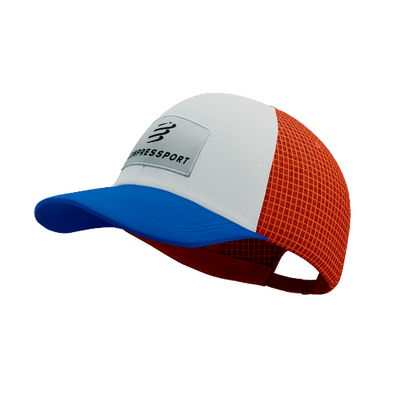 Mũ Chạy Bộ Compressport Trucker Cap 6P - Blue/White
