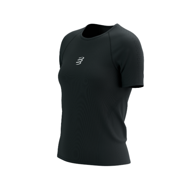 Áo Chạy Trail Nữ Compressport Trail Racing SS Tshirt - Đen (Black)
