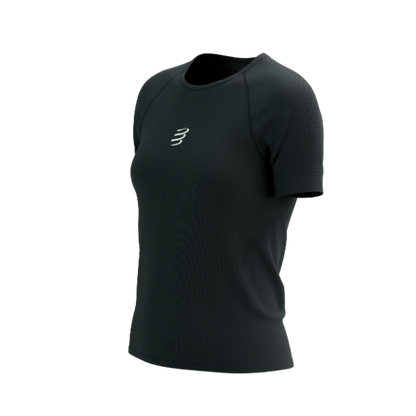 Áo Chạy Trail Nữ Compressport Trail Racing SS Tshirt - Đen (Black)