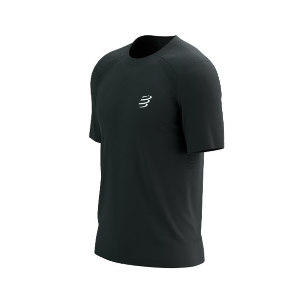 Áo chạy Bộ Nam Compressport Performance SS Tshirt - Đen (Black)