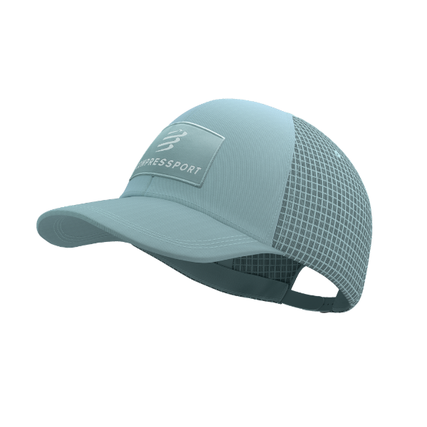 Mũ Chạy Bộ Compressport Trucker Cap 6P - Xanh Ether