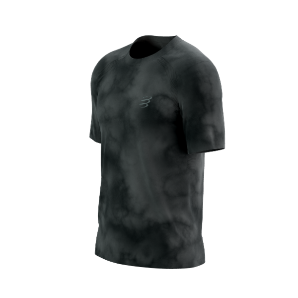 Áo Chạy Bộ Nam Compressport Performance SS Tshirt (phiên bản Eat My Dust) - Black Tie Dye