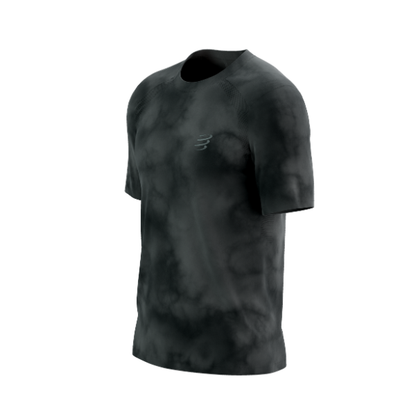 Áo Chạy Bộ Nam Compressport Performance SS Tshirt (phiên bản Eat My Dust) - Black Tie Dye