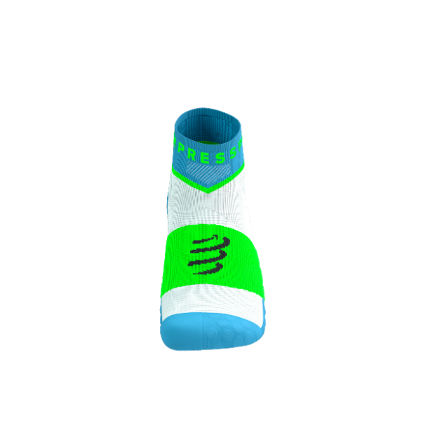 Tất chạy Trail Compressport Ultra Trail Low Socks - Xanh (Norse Blue/White)