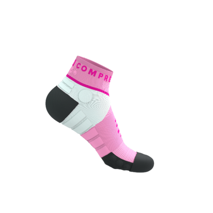 Tất chạy Trail Compressport Ultra Trail Low Socks - Hồng (Begonia/Neon Pink)