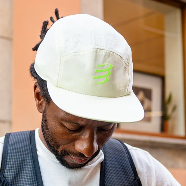 Mũ Chạy Bộ Compressport 5 Panel Light Cap - Xanh Lime