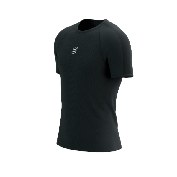 Áo Chạy Trail Nam Compressport Trail Racing SS Tshirt - Đen (Black)