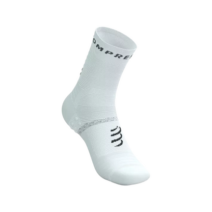 Tất chạy bộ Compressport Pro Marathon Socks V2.0 - Trắng (White/Black)