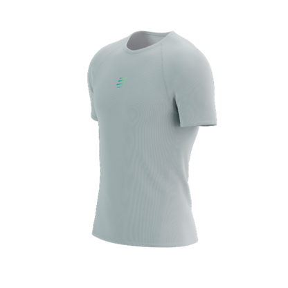 Áo Chạy Trail Nam Compressport Trail Racing SS Tshirt - Xám Gray/Violet