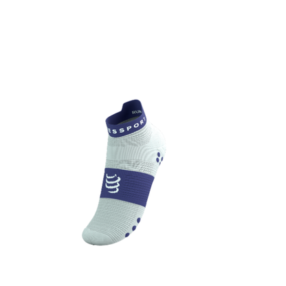 Tất Chạy Bộ Compressport Pro Racing Socks v4.0 Run Low - Star White/Orient Blue