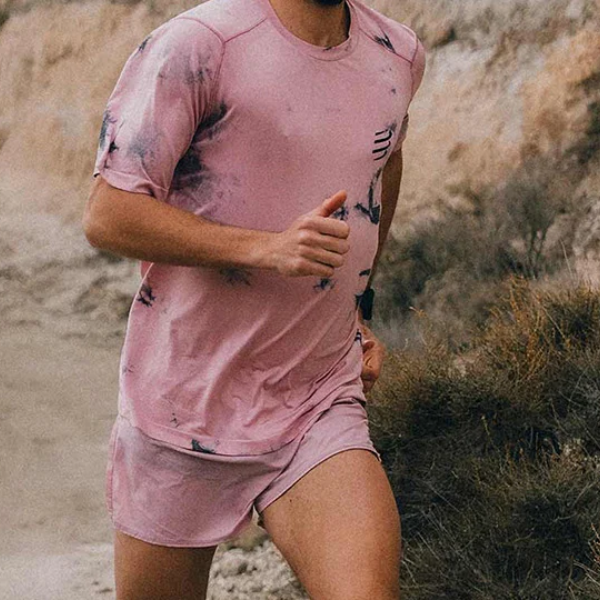 Áo Chạy Bộ Nam Compressport Performance SS Tshirt  (phiên bản Eat My Dust) - Zephyr Tie Dye