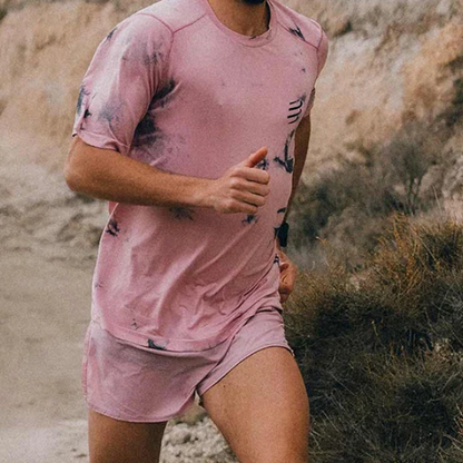 Áo Chạy Bộ Nam Compressport Performance SS Tshirt  (phiên bản Eat My Dust) - Zephyr Tie Dye