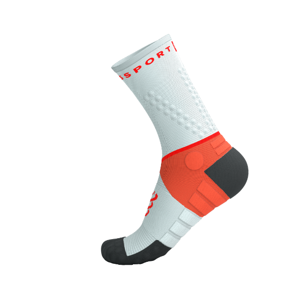 Tất Chạy Trail Compressport Ultra Trail Socks V2.0 - Gray Violet/Tigerlily
