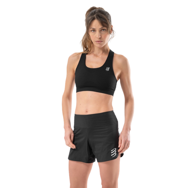 Áo Bra chạy bộ Nữ Compressport Feelfree Seamless Bra - Đen (Black)