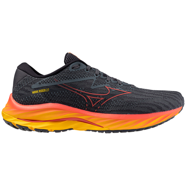 Giày chạy bộ Nam Mizuno Wave Rider 27 - Cam (Turbulence/Cayenne/Citrus)
