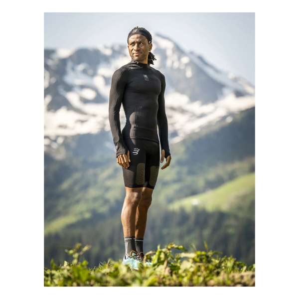 Quần chạy Trail Nam Compressport Trail Under Control Short - Đen (Black)