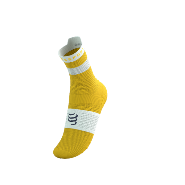 Tất Chạy Bộ Compressport Pro Racing Socks v4.0 Run High - Vàng Lemon/White