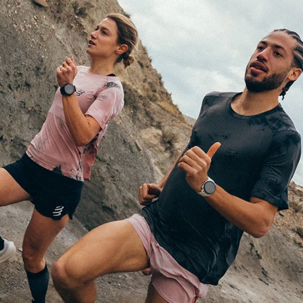 Áo Chạy Bộ Nam Compressport Performance SS Tshirt (phiên bản Eat My Dust) - Black Tie Dye