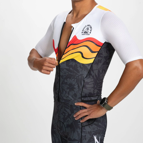 Bộ áo liền quần Ba môn Nam Zoot Tri Aero FZ Racesuit - West Coast