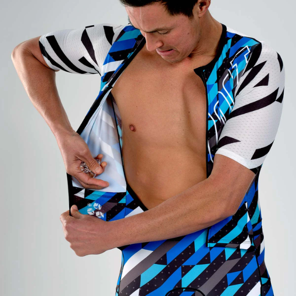 Đồ Ba môn Nam Zoot Tri Fullzip Racesuit - Xanh biển (Unbreakable)