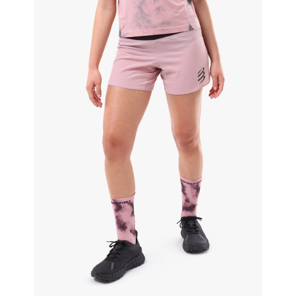 Quần Chạy Bộ Nữ Compressport Performance Short (Phiên bản Eat My Dust!) - Zephyr