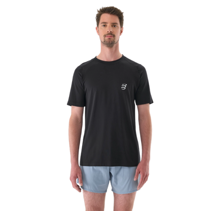 Áo chạy Bộ Nam Compressport Performance SS Tshirt - Đen (Black)