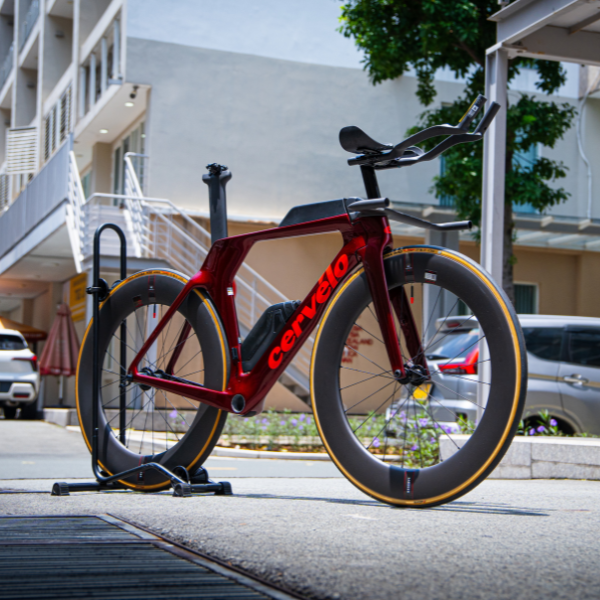 Sườn xe đạp Ba môn Cervelo P5 - Đỏ (Red Hot)